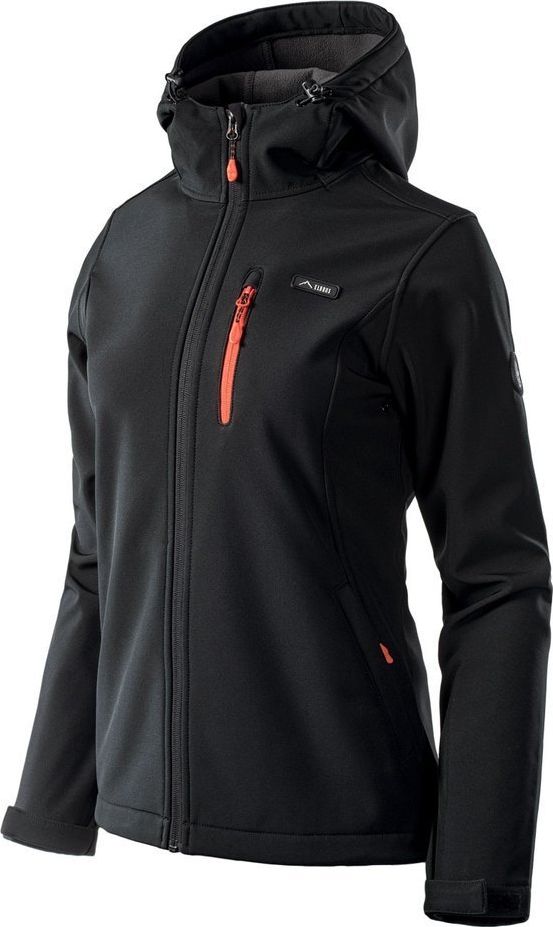 Elbrus SOFTSHELL IVER WO'S BLACK/SPICY ORANGE/ASPHALT M