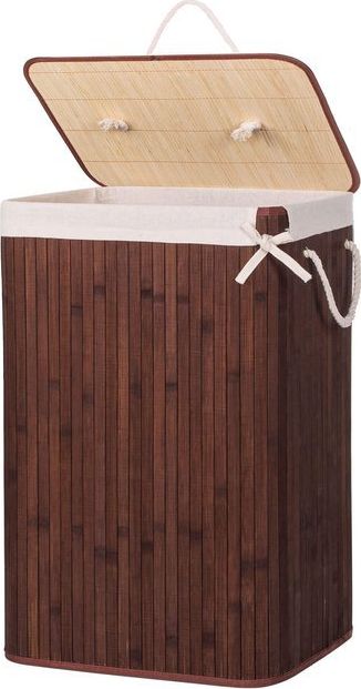 Kosz na pranie Springos 72L brązowy (28952-uniw)