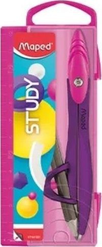 Maped Cyrkiel metalowy szkolny z ołówkiem w pudełku