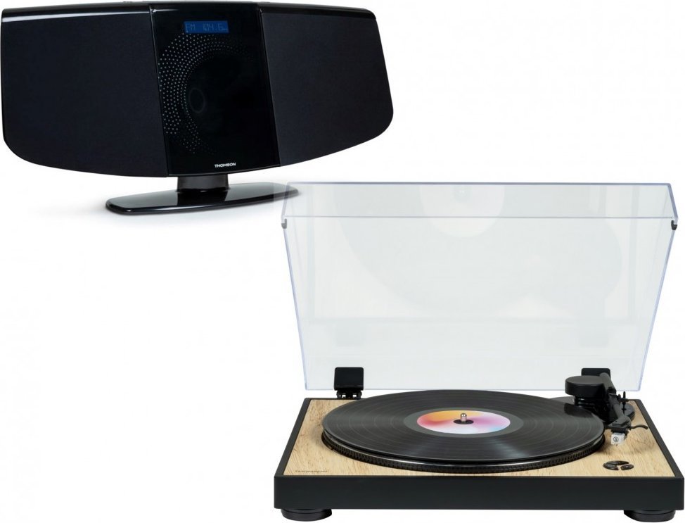 Wieża Thomson Zestaw stereo / Cyfrowa mini wieża z gramofonem THOMSON TT300 & MIC400