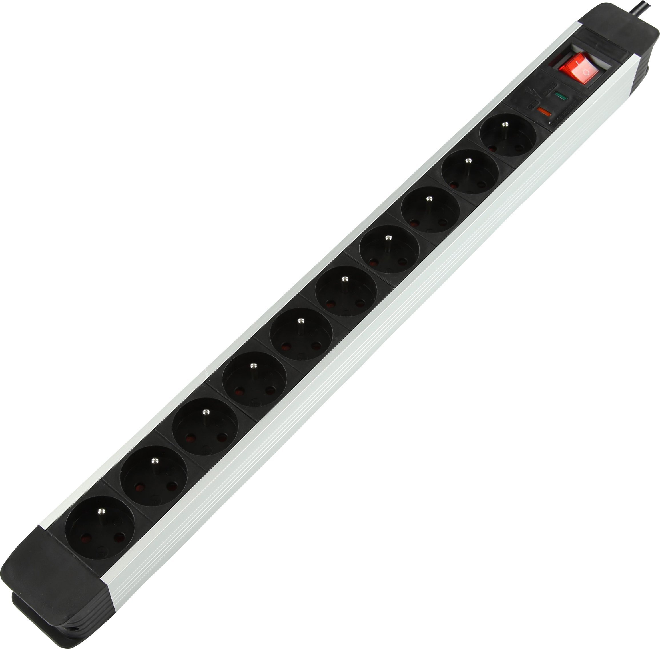 10-WAY POWER STRIP WITH SURGE
