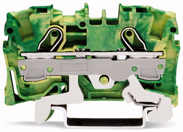 Wago Złączka przelotowa 2-przewodowa 32,9x57,5mm żółto-zielona - 2006-1207