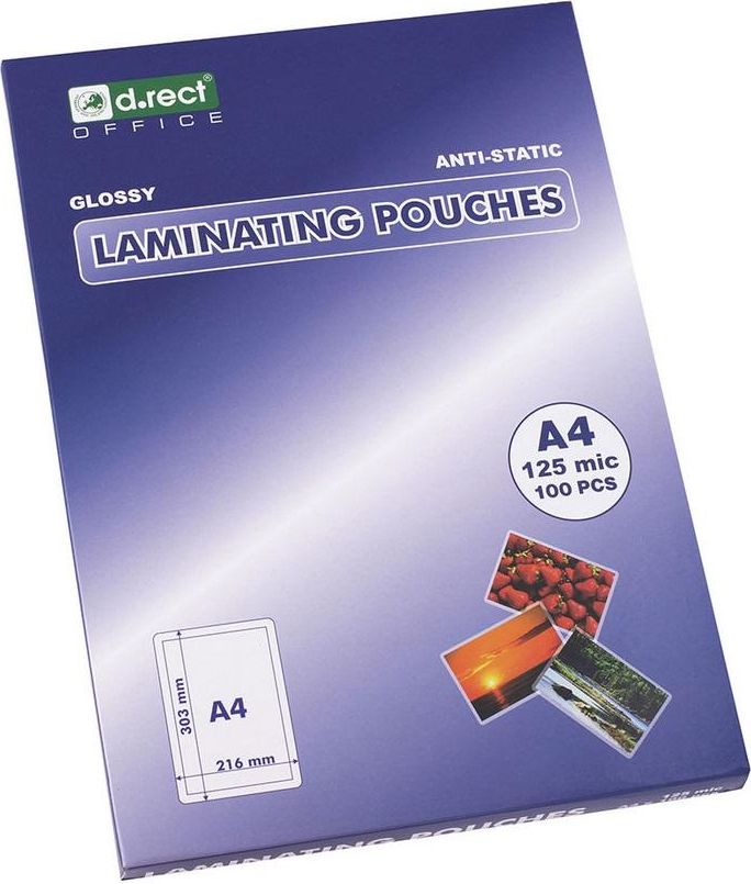 D.Rect Folia laminacyjna A4 125 mic a'100 D.RECT