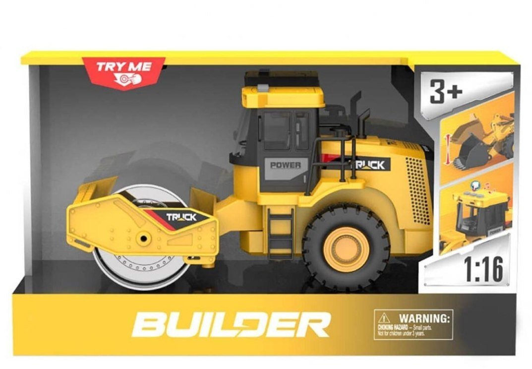 Walec budowlany ze światłem i dźwiękiem