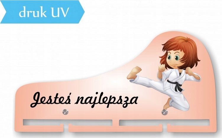 naSciane Wieszak MEDALÓWKA na medale KARATE karateka 01