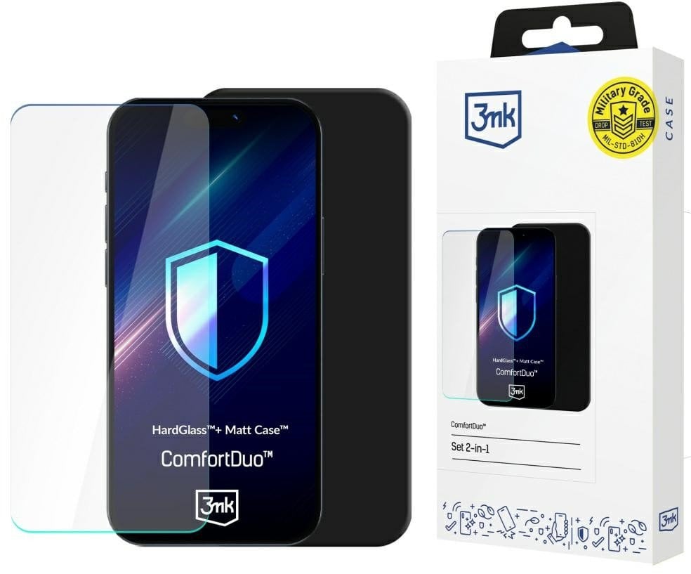 3MK ComfortDuo Matt Black set for POCO X7 Pro