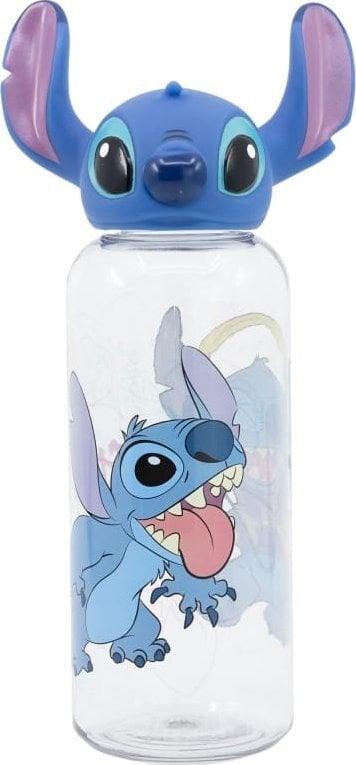 Disney Stitch - Butelka 560 ml z zakrętką 3D z kolekcji Flowers