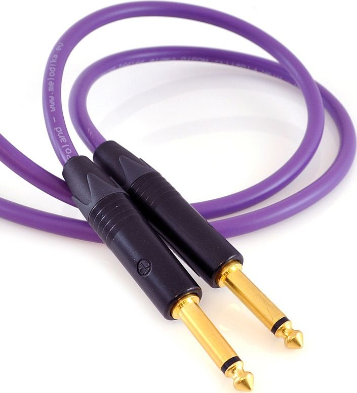 Kabel Melodika Jack 6.3mm - Jack 6.3mm 5m fioletowy