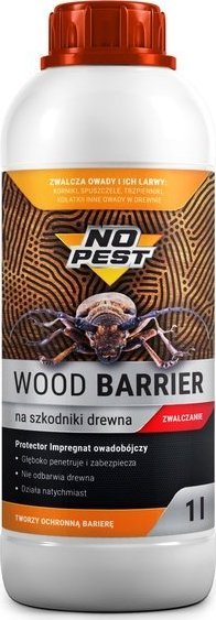 NO PEST Płyn na Korniki i Szkodniki Drewna 1l Preparat Spray Oprysk Środek na Korniki Spuszczele Kołatki w Drewnie