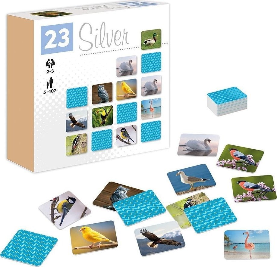 Memosy Ptaki 23 Silver 28935