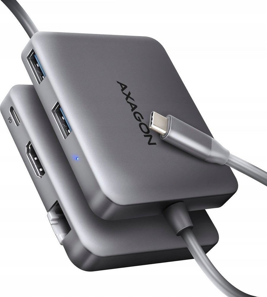 HUB USB Axagon HMC-5HL Wieloportowy hub 2x USB-A, 4K HDMI, GLAN, USB 3.2 Gen 1, PD 100W, 15cm USB-C kabel