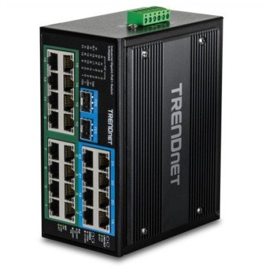 Switch TRENDnet Industrie Switch 26Port Gbit PoE+ metal DIN-Rail