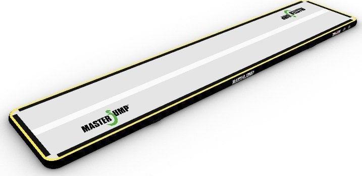 Master Dmuchany materac gimnastyczny Airtrack S-Pro 600 cm x 100 cm x 10 cm szary