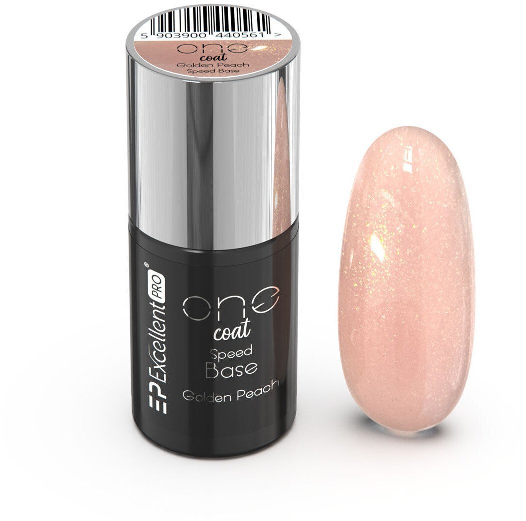 Excellent PRO One Coat Speed Base kryjąca baza hybrydowa Golden Peach 7g