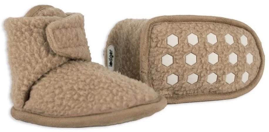 New! Lodger Slipper Teddy slippers Beige 6-12m SLT 630_6-12