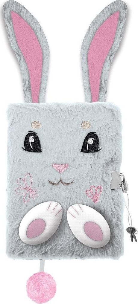 St. Majewski St.Majewski Pamiętnik z Kłódką A5/96K 3D Królik uniwersalny