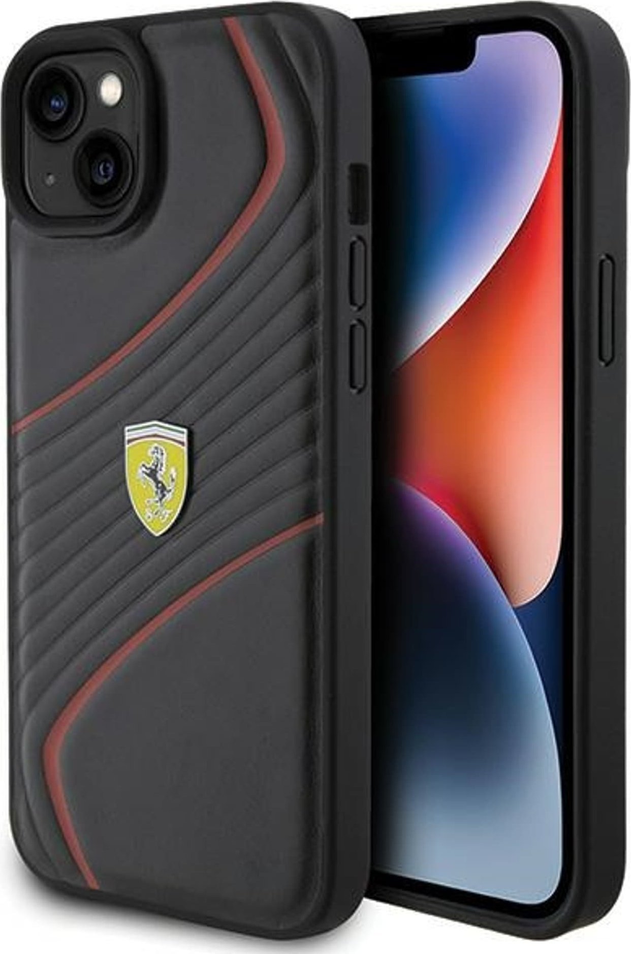 Ferrari FEHCP15MPTWK iPhone 15 Plus / 14 Plus 6.7" czarny/black hardcase Twist Metal Logo