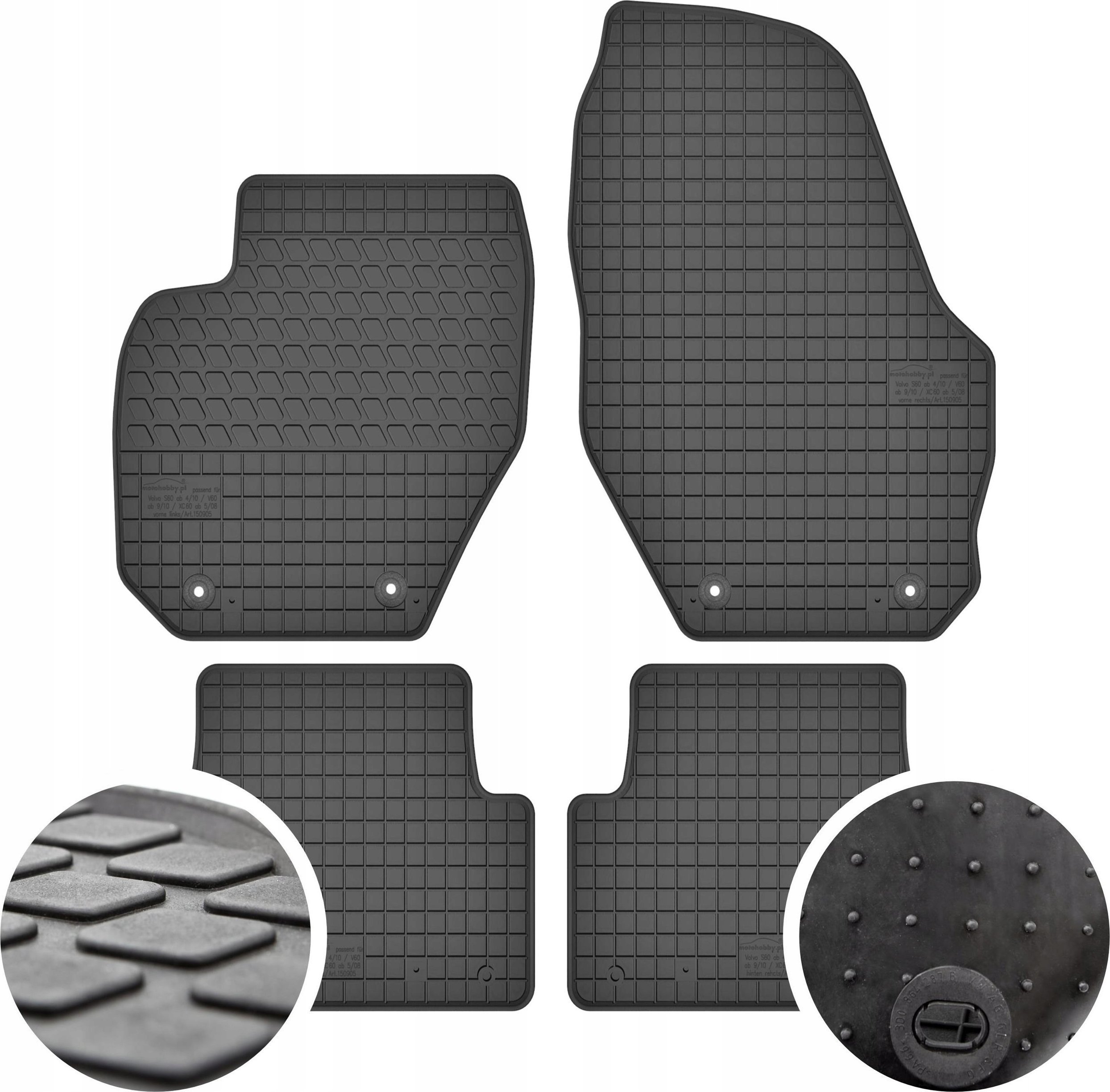 GeyerHosaja Dywaniki gumowe do Volvo S60 / V60 / XC60