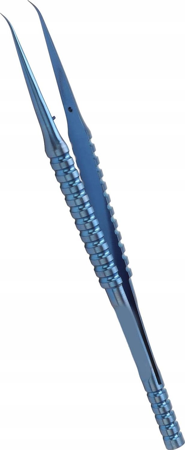 Rosfix PRECYZYJNA TYTANOWA PĘSETA ZAGIETA DO ELEKTRONIKI NAPRAWY PCB BARDZO MOCNA