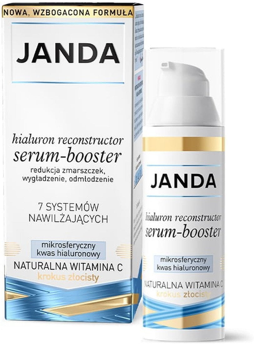 JANDA Hialuron Reconstructor Serum-booster do twarzy redukujące zmarszczki 30 ml