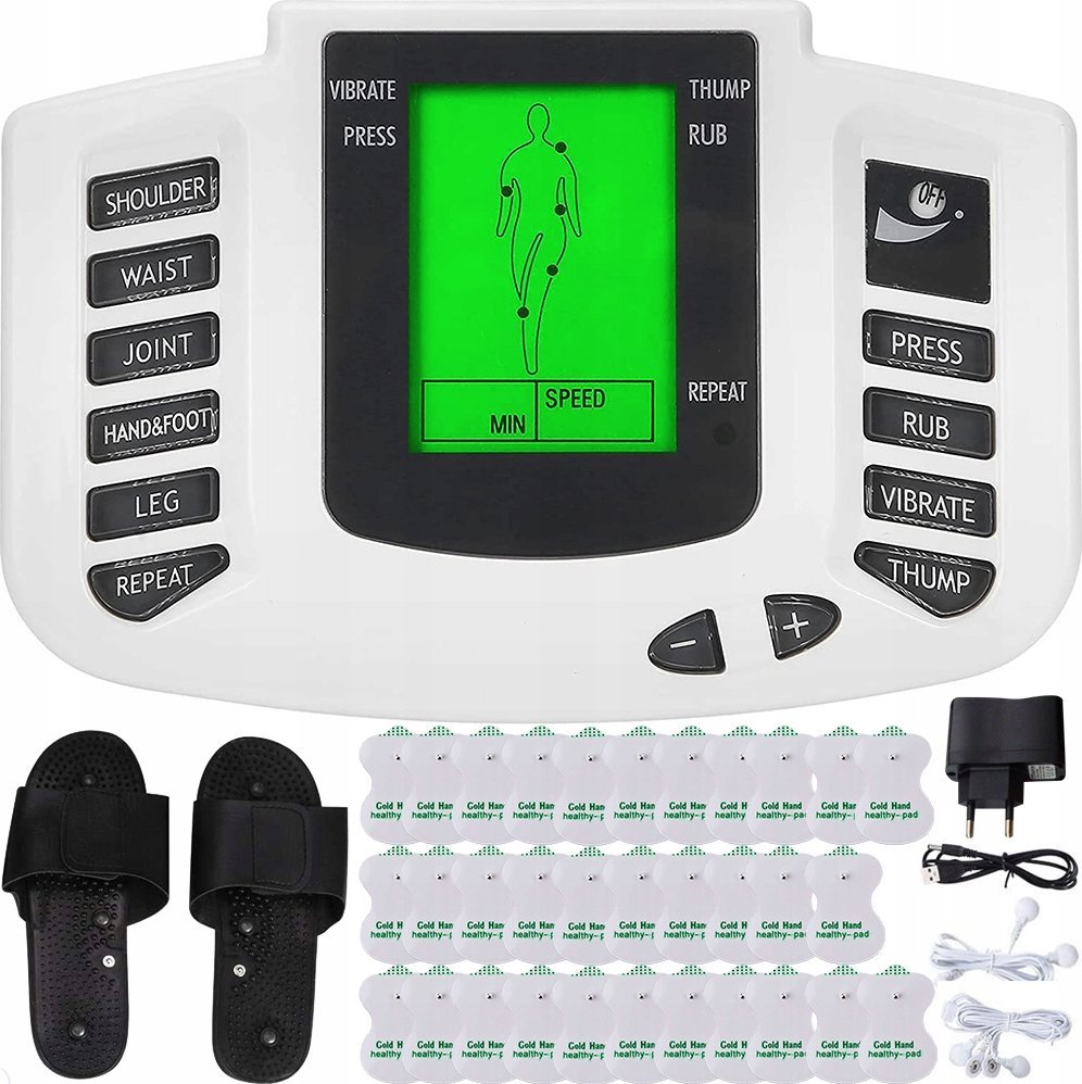 ELEKTROSTYMULATOR TENS EMS ZESTAW CN309