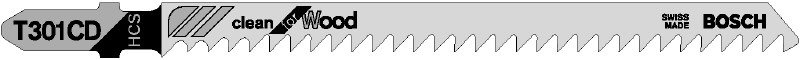 Bosch Brzeszczot do wyrzynarek Clean for Wood 117mm T 301 CD (2.608.637.590)