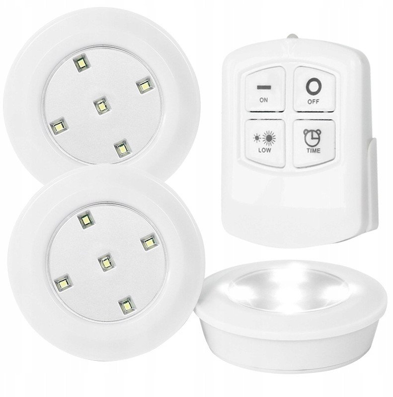 LAMPKA LED NA BATERIE + PILOT LL1100 3 szt