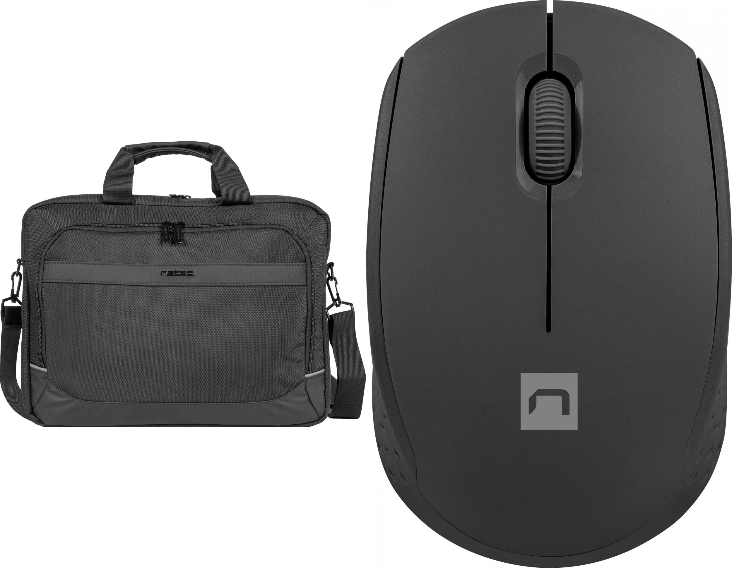 Torba Natec Torba Natec Kudu czarna 15.6" (NTO-2238) + Mysz Stork (NMY-2000)