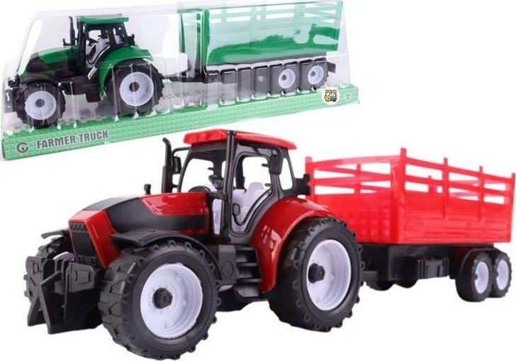 Pro Kids Traktor z przyczepą burtową mix