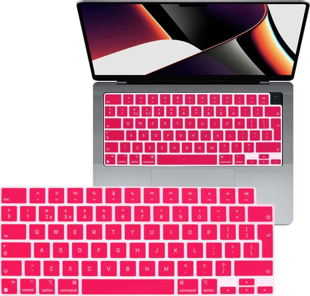 Etui Alogy Nakładka ochronna silikonowa na klawiaturę do Apple Macbook Pro 14/16 M1 2021 A2442/A2485 Przezroczysta uniwersalny