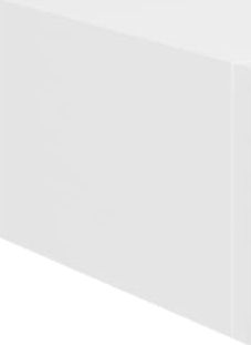 vidaXL Półka ścienna z szufladą, biała, 40 x 23,5 x 10 cm, MDF