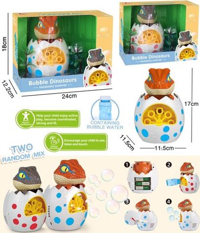 Icom DINO W JAJKU PUSZCZAJĄCY BAŃKI NA BATERIE