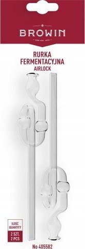 Browin Rurka fermentacyjna winiarska szklana 2 szt 8,5 mm