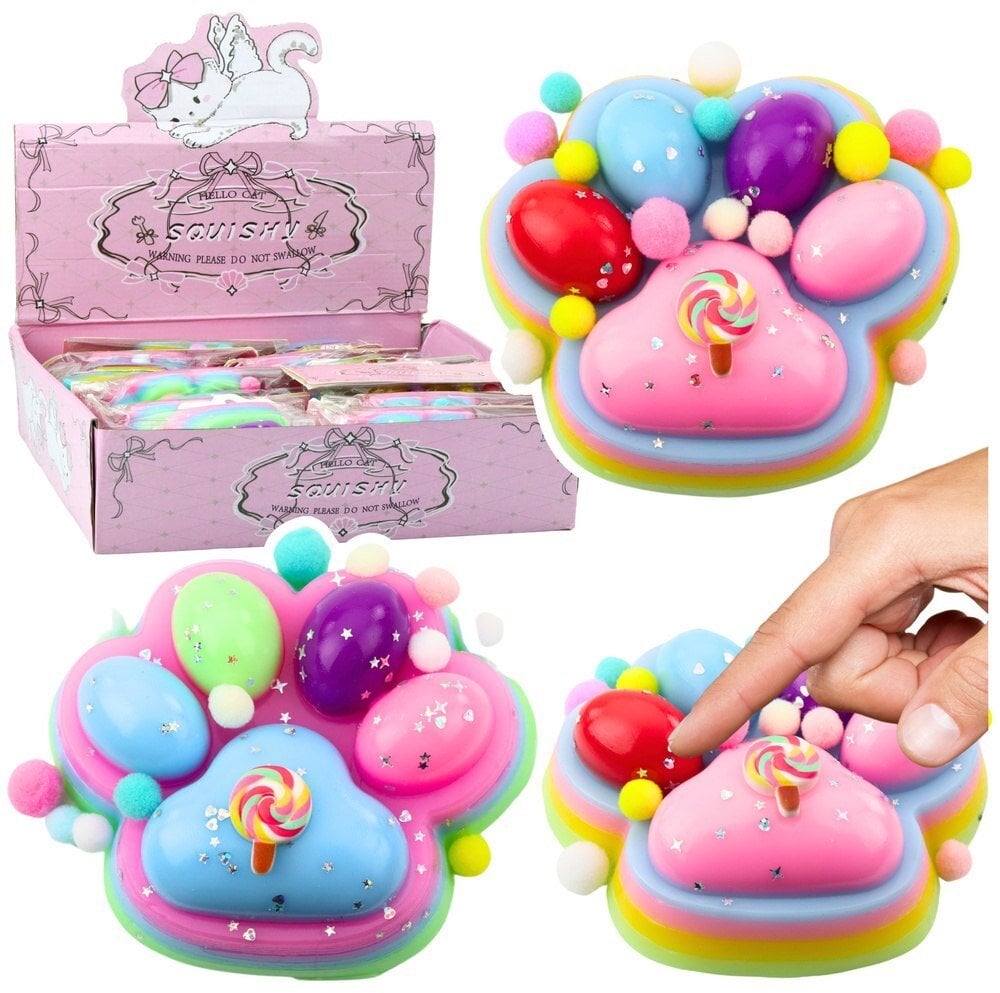 Gniotek kocia łapka antystresowy squishy MIX