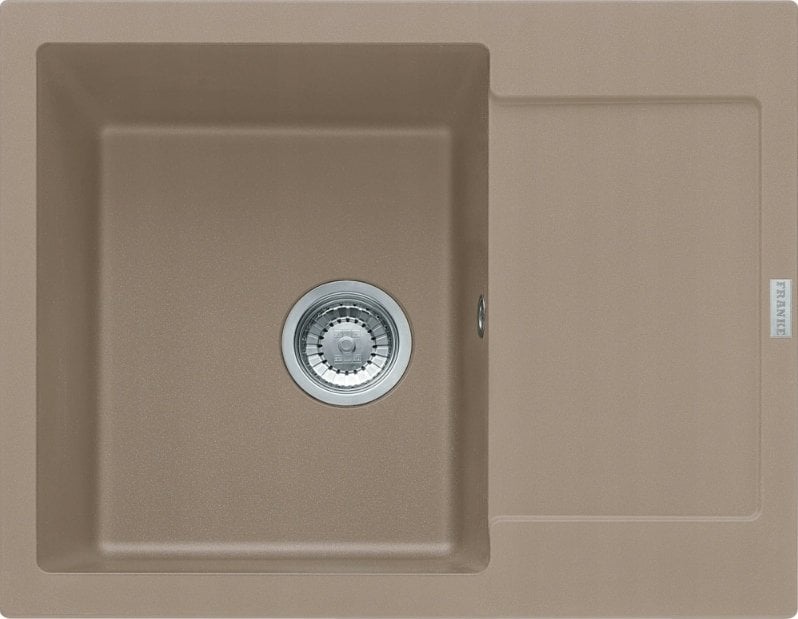 Zlewozmywak Franke Zlewozmywak wpuszczany MARIS MRG 611-62 Fragranit+ cappuccino, odpływ zatyczkowy
