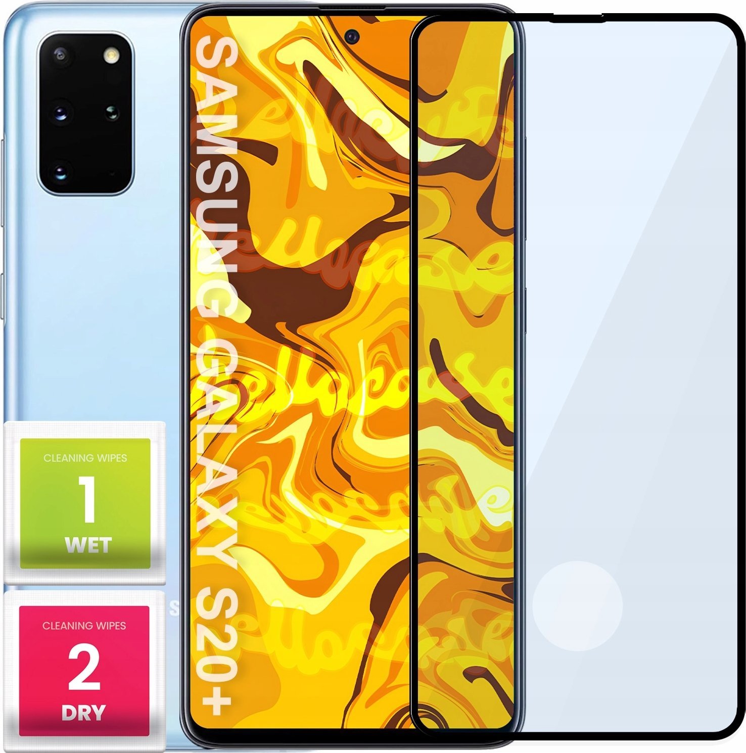 Hello Case SZKŁO HARTOWANE DO SAMSUNG GALAXY S20 PLUS PEŁNE NA CAŁY EKRAN SZKIEŁKO 5D