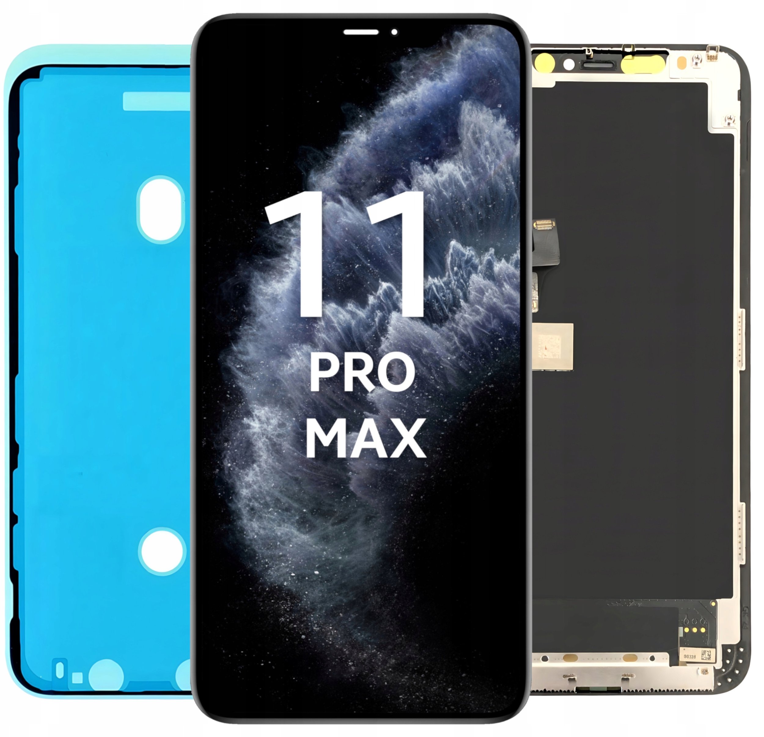 Wyświetlacz do iPhone 11 Pro Max Ekran LCD OLED A2161 A2218 +Uszczelka (5904858345762)