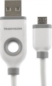 Kabel USB Thomson USB-A - microUSB 1 m Biały (8tthkabelmic2a)