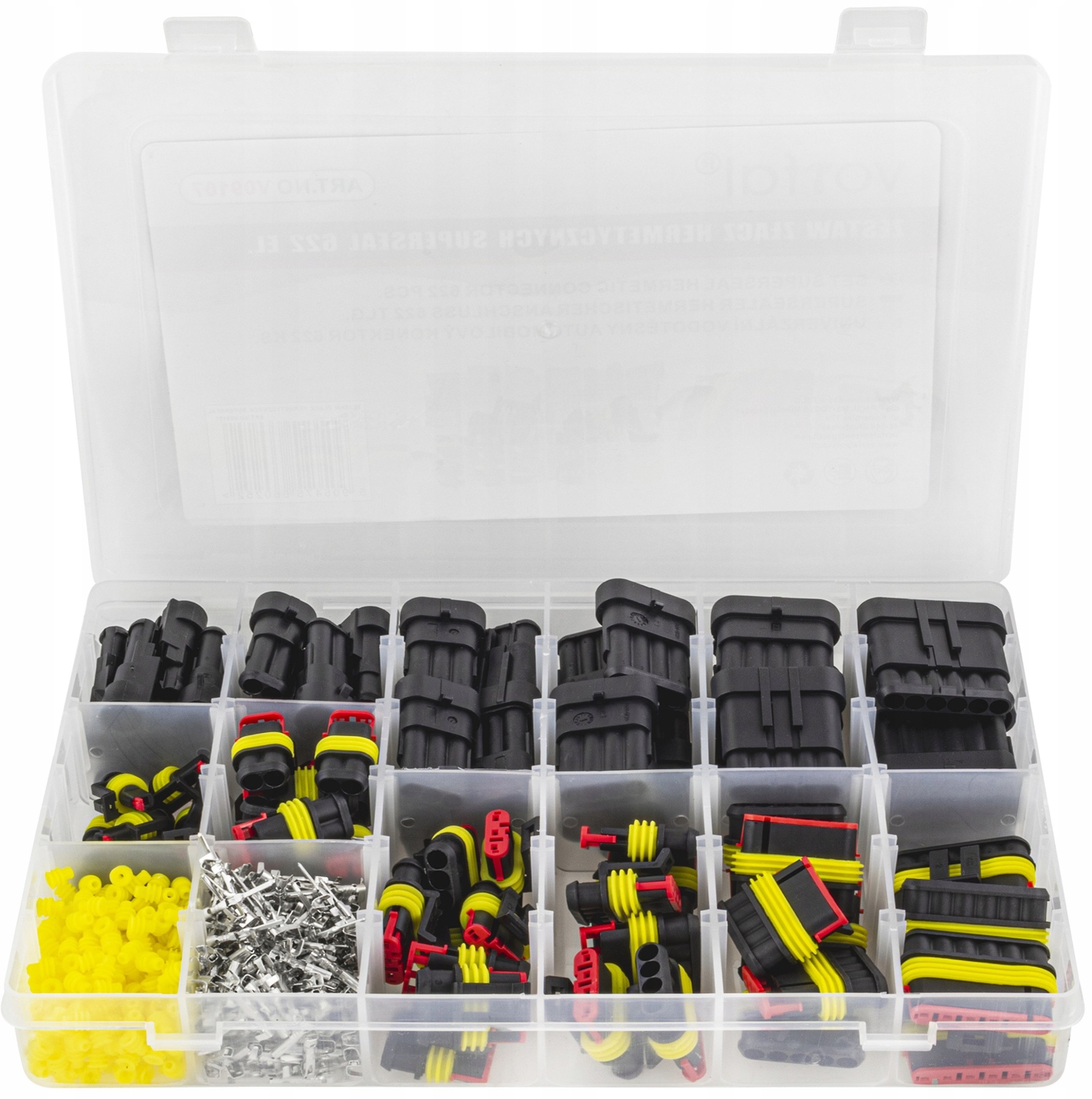 ZŁĄCZA ELEKTRYCZNE HERMETYCZNE SAMOCHODOWE KONEKTORY WTYK PINY KOSTKI 622EL