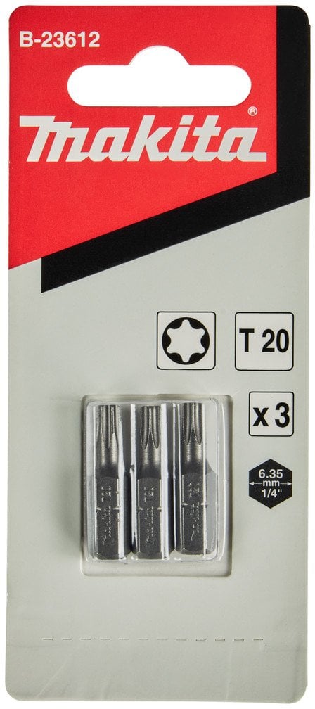 SCREW BIT MAKITA 25MM TORX 20 3PCS