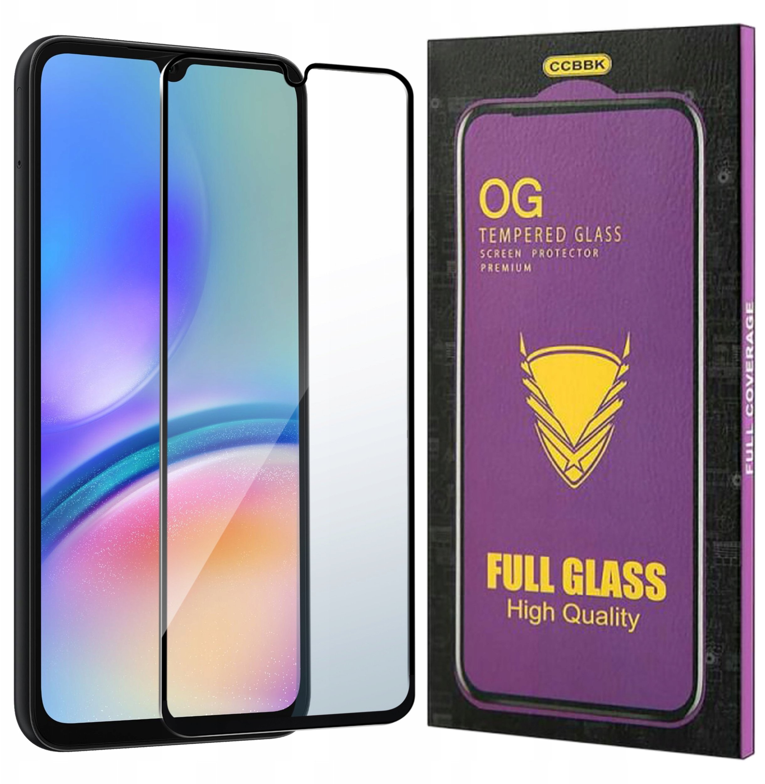 Szkło HARTOWANE 5D do Samsung Galaxy A05s OG PREMIUM CAŁY EKRAN PEŁNE