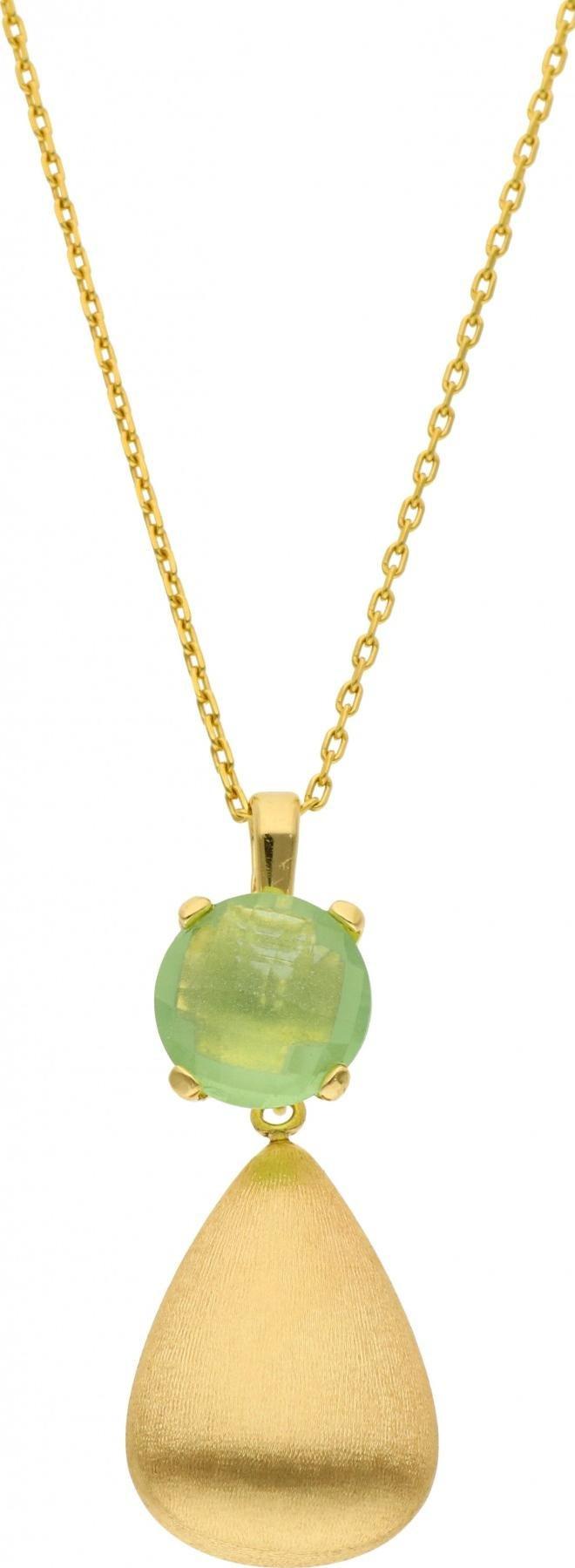 Rosanto Złota zawieszka z oliwinem 585 14k