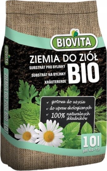 Ziemia do ziół BIO 10L Gotowe podłoże