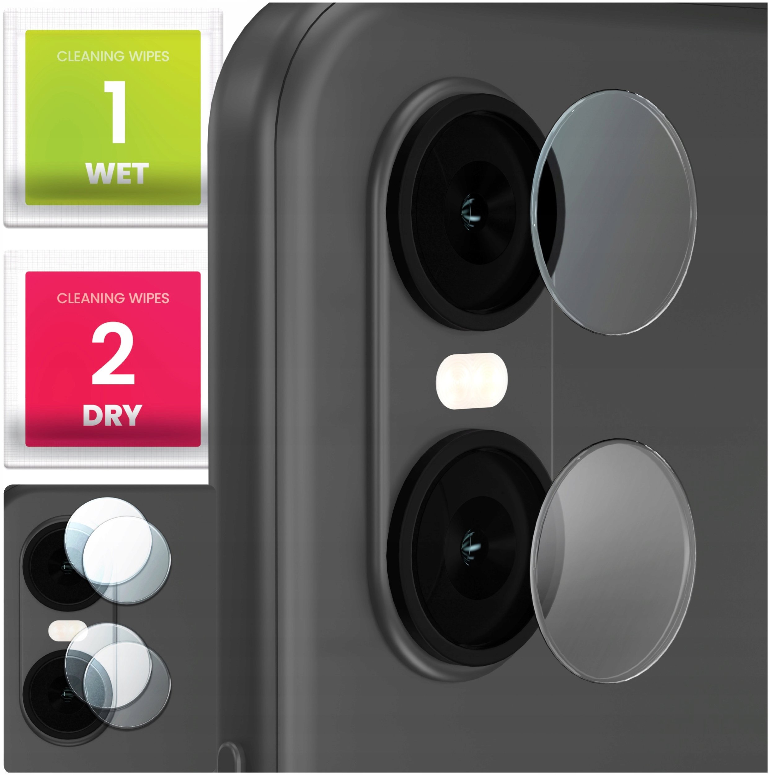 2-PAK Szkło Na Aparat Do Sony Xperia 10 VI (Hartowane, Na Obiektyw, 9H)