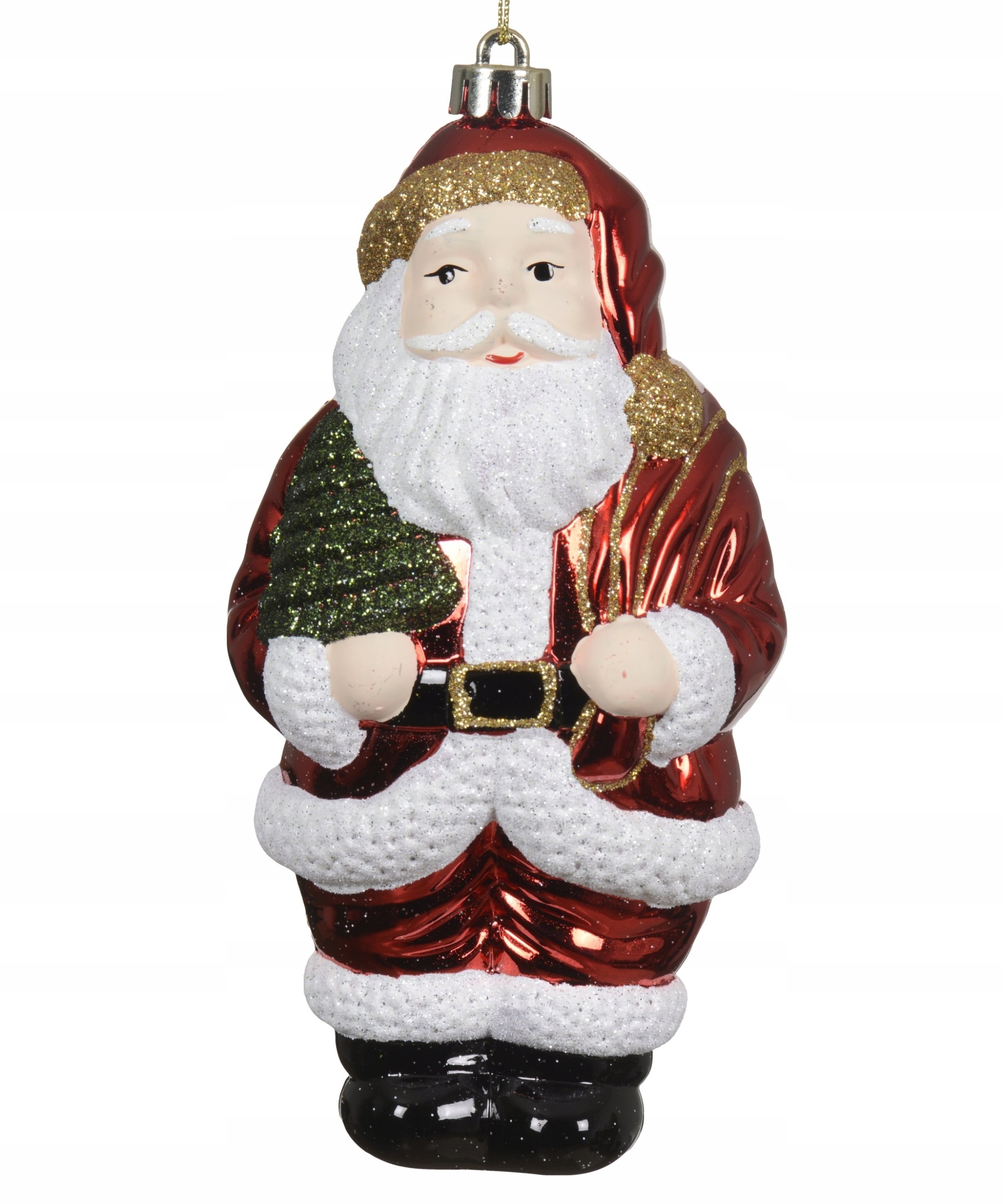 Kaemingk Zawieszka choinkowa bombka nienaruszalna Święty Mikołaj duża 17cm 1szt