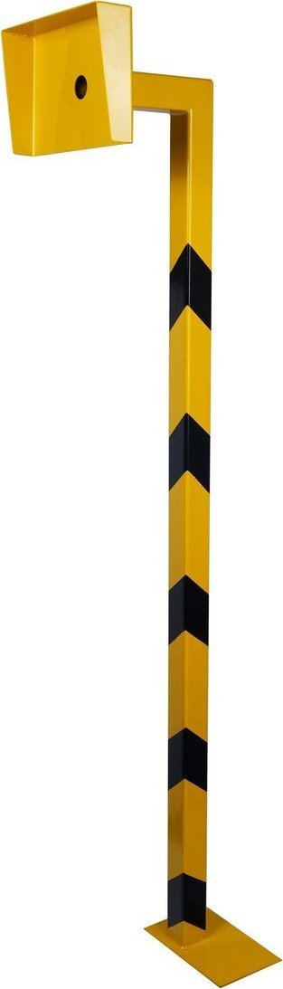 Wszystko z metalu Słupek, stelaż pod czytnik kart - dedykowana podstawa (kolor: zółto-czarny)