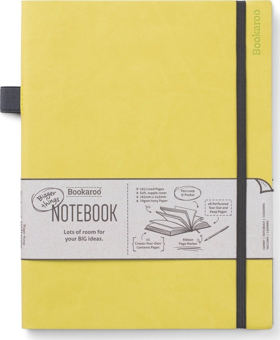 Peter Pauper Press Bookaroo Notatnik Journal duży - Limonkowy