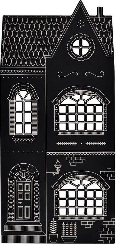 Milin Duża drewniana tablica kredowa, Jezdnia 77cm