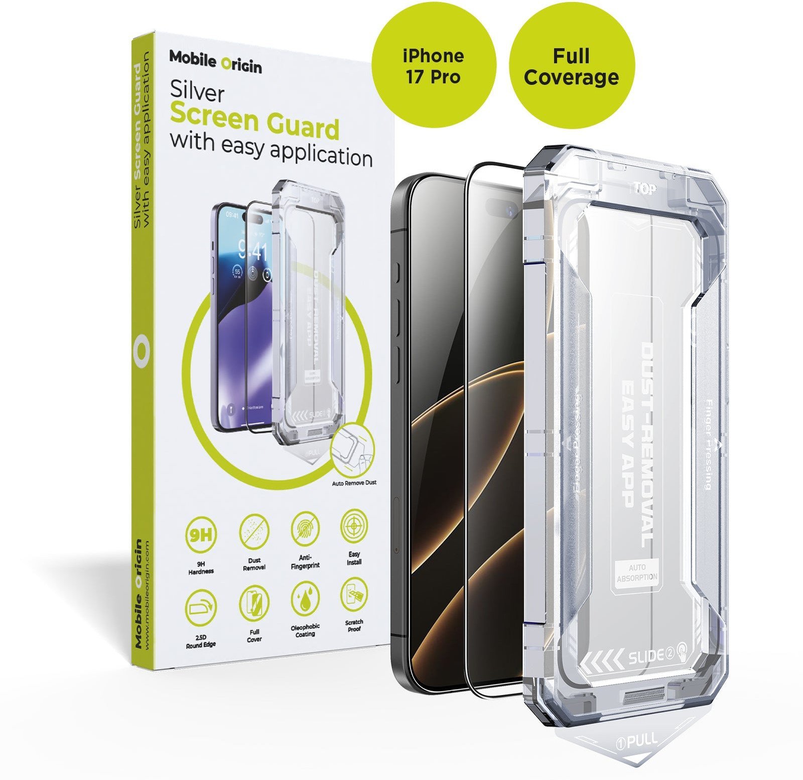 Mobile Origin Screen Guard with easy application, iPhone 17 Pro