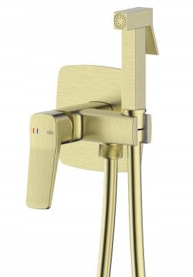 4529-512-31 / KFA / MALAGA / BATERIA BIDETOWA , PODTYNKOWA , ŚCIENNA , PVD BRUSHED LIGHT GOLD /